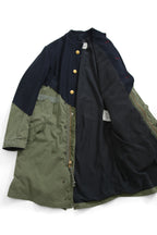 新品 GREG LAUREN グレッグローレン / 21AW OFFICER FISHTAIL PARKA 50/50 MODERN ARTEIST COAT / size 2 NAVY×KHAKI アーティスト コート