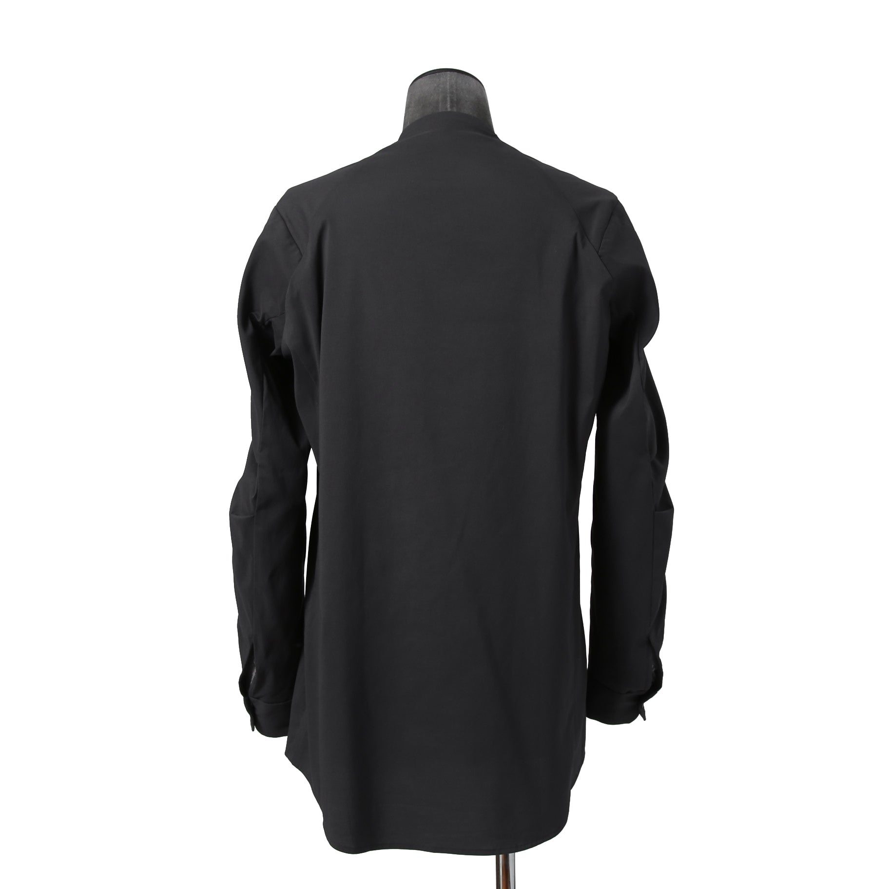 DEVOA デヴォア / 23AW 美品 schoeller 2way Stretch long sleeve shirts / 長袖シャツ / size 2 (CHARCOAL BLACK)