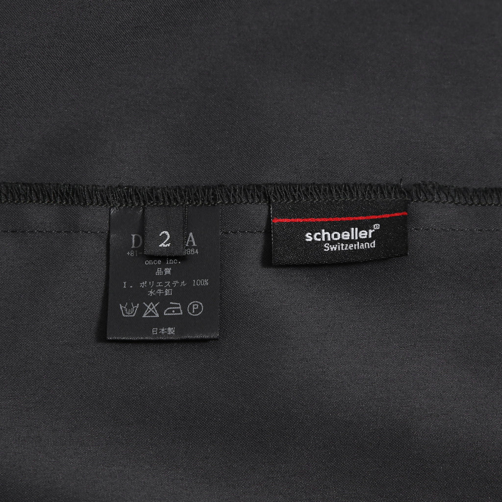 DEVOA デヴォア / 23AW 美品 schoeller 2way Stretch long sleeve shirts / 長袖シャツ / size 2 (CHARCOAL BLACK)