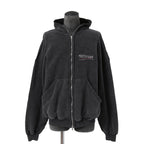 BALENCIAGA バレンシアガ / 24SS 美品 POLITICAL CAMPAIGN INSIDE-OUT ZIP-UP HOODIE / パーカー / size 2 (フェード ブラック)