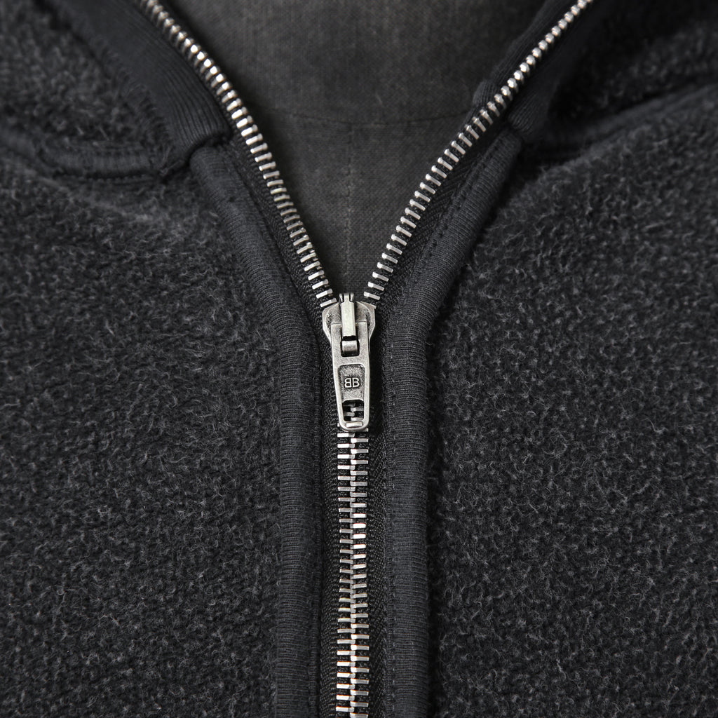 BALENCIAGA バレンシアガ / 24SS 美品 POLITICAL CAMPAIGN INSIDE-OUT ZIP-UP HOODIE / パーカー / size 2 (フェード ブラック)