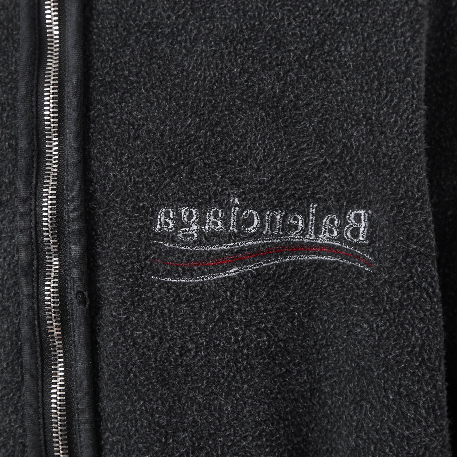 BALENCIAGA バレンシアガ / 24SS 美品 POLITICAL CAMPAIGN INSIDE-OUT ZIP-UP HOODIE / パーカー / size 2 (フェード ブラック)