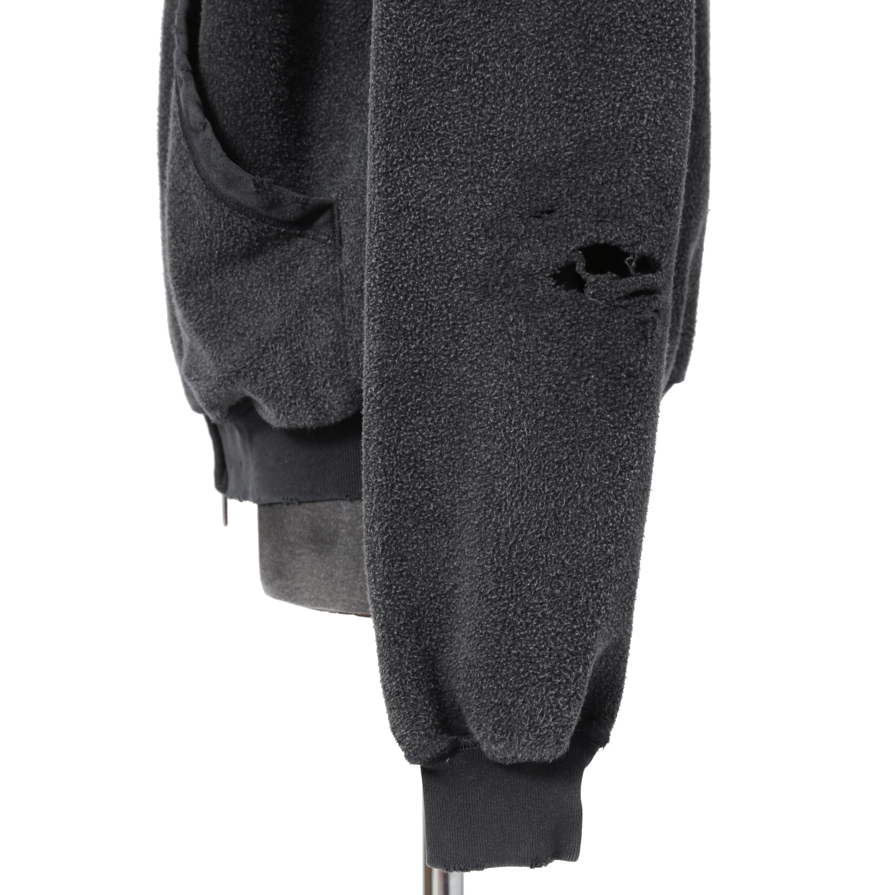 BALENCIAGA バレンシアガ / 24SS 美品 POLITICAL CAMPAIGN INSIDE-OUT ZIP-UP HOODIE / パーカー / size 2 (フェード ブラック)