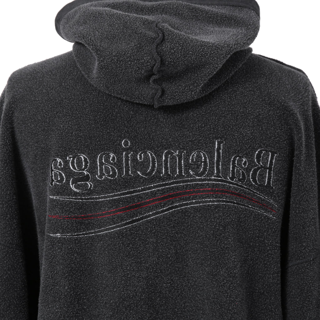 BALENCIAGA バレンシアガ / 24SS 美品 POLITICAL CAMPAIGN INSIDE-OUT ZIP-UP HOODIE / パーカー / size 2 (フェード ブラック)
