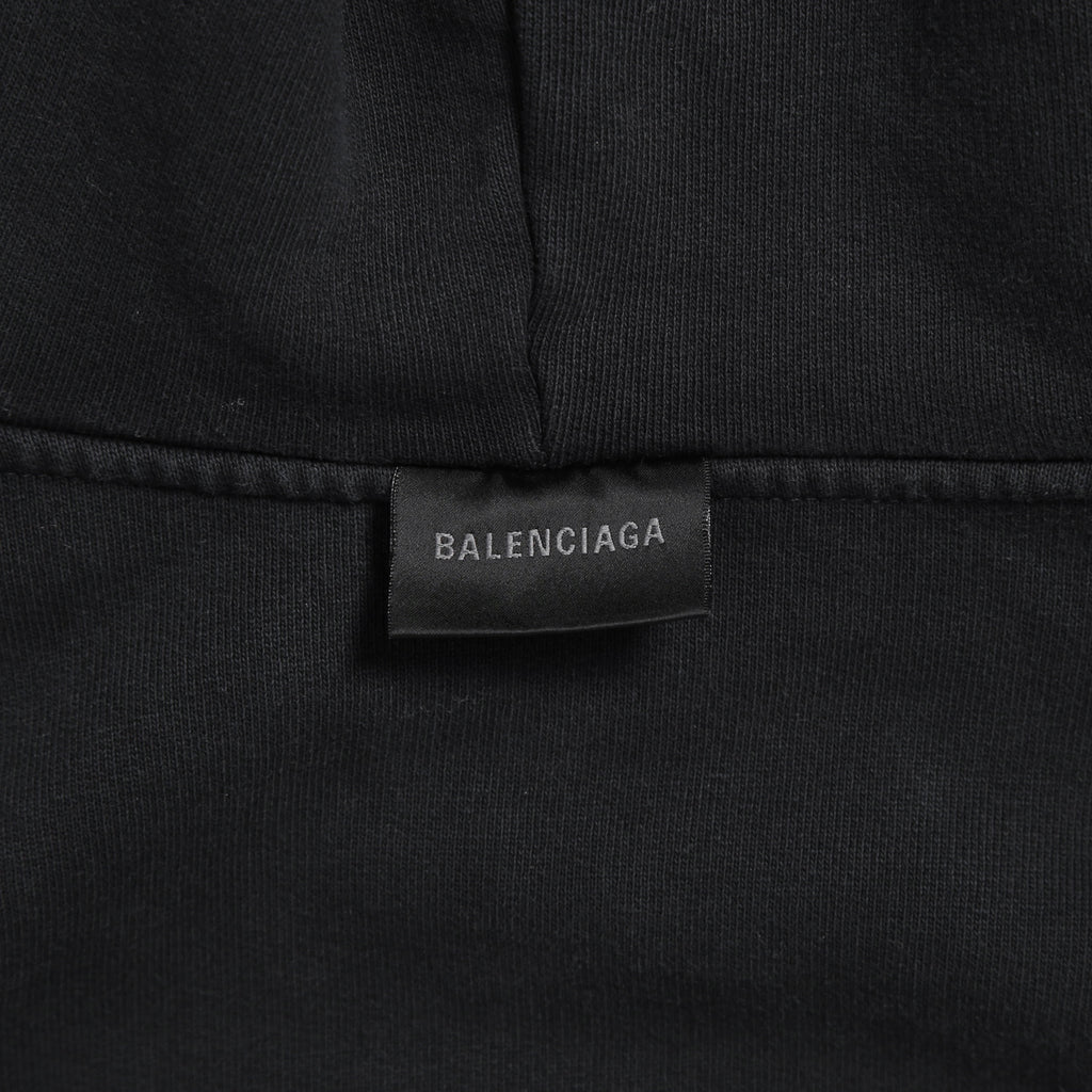 BALENCIAGA バレンシアガ / 24SS 美品 POLITICAL CAMPAIGN INSIDE-OUT ZIP-UP HOODIE / パーカー / size 2 (フェード ブラック)