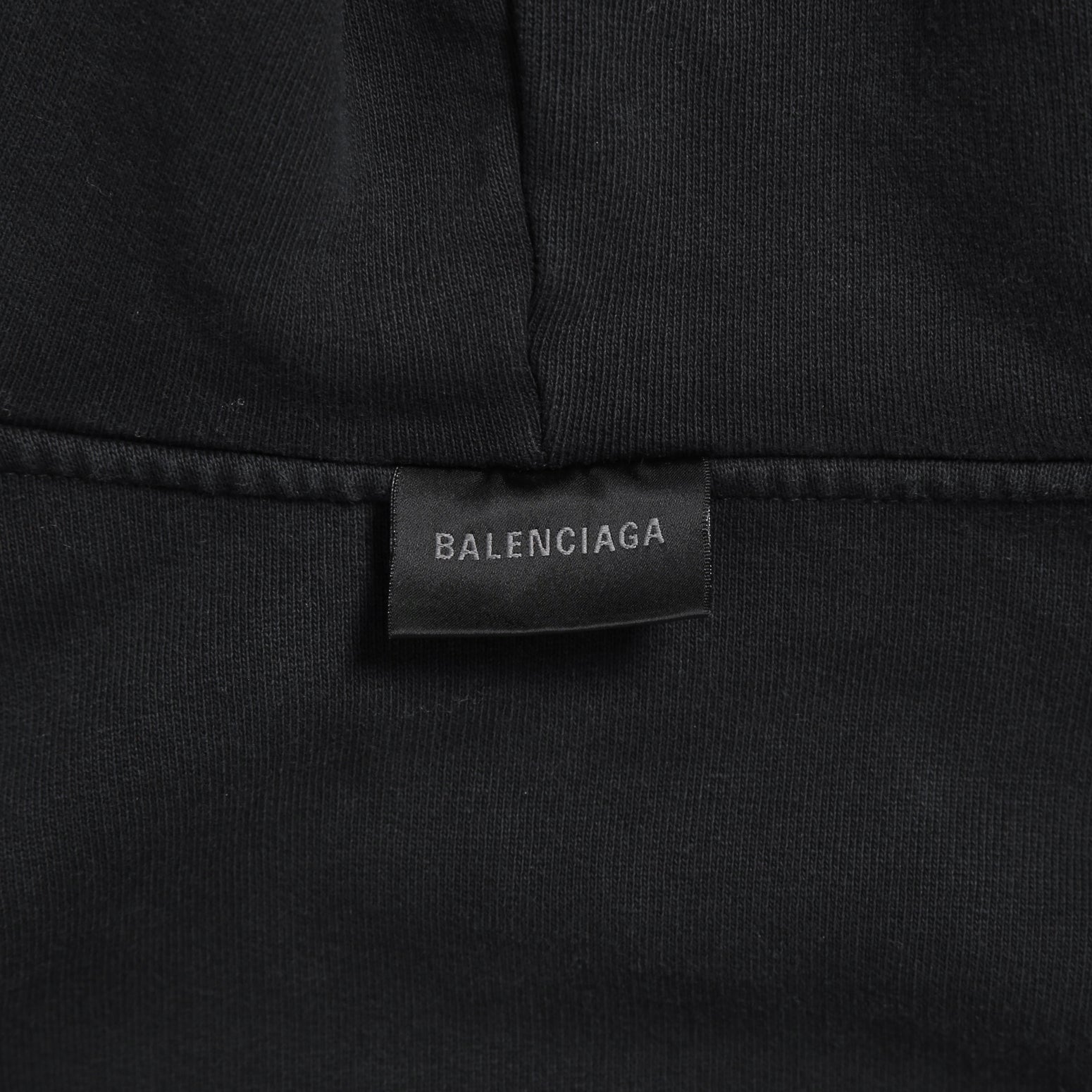 BALENCIAGA バレンシアガ / 24SS 美品 POLITICAL CAMPAIGN INSIDE-OUT ZIP-UP HOODIE / パーカー / size 2 (フェード ブラック)