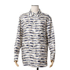 Louis Vitton ルイヴィトン / 22AW 美品 アニマルプリント 総柄 シルク 長袖シャツ / RW222J NY2 FNBL23 / size 36 (WHITE) ユニセックス