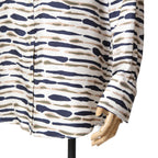 Louis Vitton ルイヴィトン / 22AW 美品 アニマルプリント 総柄 シルク 長袖シャツ / RW222J NY2 FNBL23 / size 36 (WHITE) ユニセックス