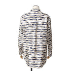 Louis Vitton ルイヴィトン / 22AW 美品 アニマルプリント 総柄 シルク 長袖シャツ / RW222J NY2 FNBL23 / size 36 (WHITE) ユニセックス