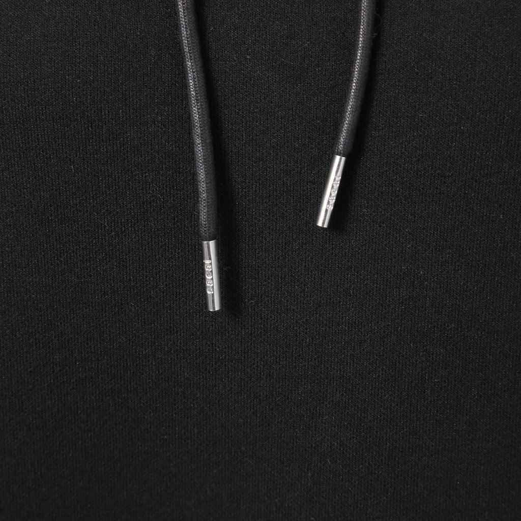 sacai サカイ / 23AW 美品 スポンジスウェット ロング フーディ / バックジップ / キャミソール付 / 23-06828 / size 3 (BLACK)