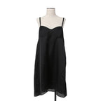 sacai サカイ / 23AW 美品 スポンジスウェット ロング フーディ / バックジップ / キャミソール付 / 23-06828 / size 3 (BLACK)