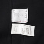 sacai サカイ / 23AW 美品 スポンジスウェット ロング フーディ / バックジップ / キャミソール付 / 23-06828 / size 3 (BLACK)