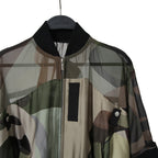 sacai x KAWSサカイ カウズ コラボ / 21SS 美品 カモフラージュ シアー ブルゾン / ジャケット / 21-05679 / size 1 (CAMO)