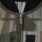 sacai x KAWSサカイ カウズ コラボ / 21SS 美品 カモフラージュ シアー ブルゾン / ジャケット / 21-05679 / size 1 (CAMO)
