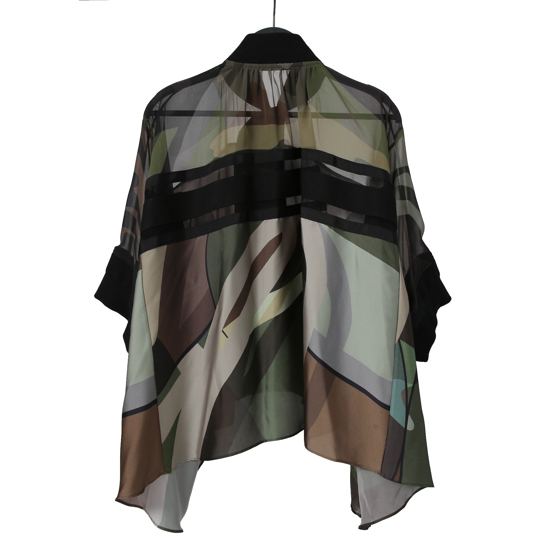sacai x KAWSサカイ カウズ コラボ / 21SS 美品 カモフラージュ シアー ブルゾン / ジャケット / 21-05679 / size 1 (CAMO)