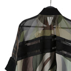 sacai x KAWSサカイ カウズ コラボ / 21SS 美品 カモフラージュ シアー ブルゾン / ジャケット / 21-05679 / size 1 (CAMO)