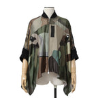 sacai x KAWSサカイ カウズ コラボ / 21SS 美品 カモフラージュ シアー ブルゾン / ジャケット / 21-05679 / size 1 (CAMO)