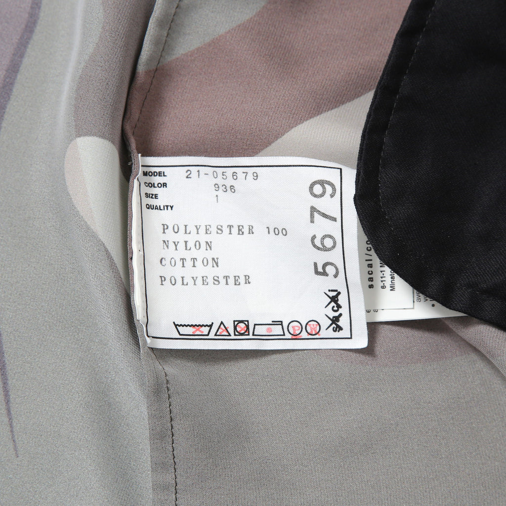 sacai x KAWSサカイ カウズ コラボ / 21SS 美品 カモフラージュ シアー ブルゾン / ジャケット / 21-05679 / size 1 (CAMO)