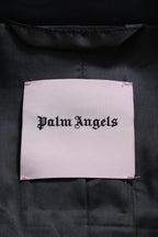 Palm Angels パームエンジェルス / ヘンプ エンブロイダリー / ダブルジャケット / size 44 (NAVY) 麻 刺繍