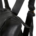 新品 LEON EMANUEL BLANCK レオンエマニュエル ブランク / GUIDI HORSE “Full grain” LEATHER / Distortion Pregnant Lady Backpack / BLACK リュック