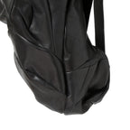新品 LEON EMANUEL BLANCK レオンエマニュエル ブランク / GUIDI HORSE “Full grain” LEATHER / Distortion Pregnant Lady Backpack / BLACK リュック