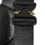 新品 LEON EMANUEL BLANCK レオンエマニュエル ブランク / GUIDI HORSE “Full grain” LEATHER / Distortion Pregnant Lady Backpack / BLACK リュック