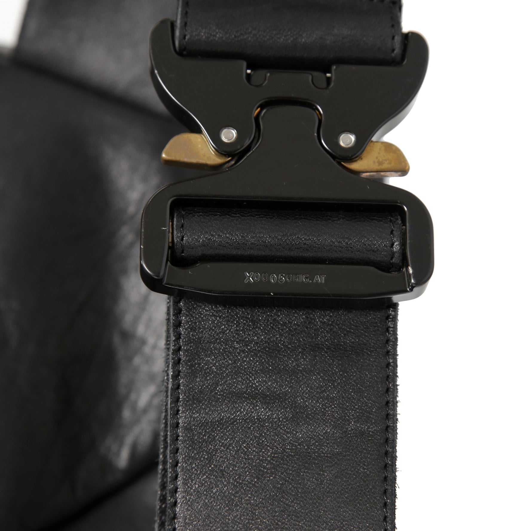 新品 LEON EMANUEL BLANCK レオンエマニュエル ブランク / GUIDI HORSE “Full grain” LEATHER / Distortion Pregnant Lady Backpack / BLACK リュック