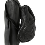 新品 LEON EMANUEL BLANCK レオンエマニュエル ブランク / GUIDI HORSE “Full grain” LEATHER / Distortion Pregnant Lady Backpack / BLACK リュック