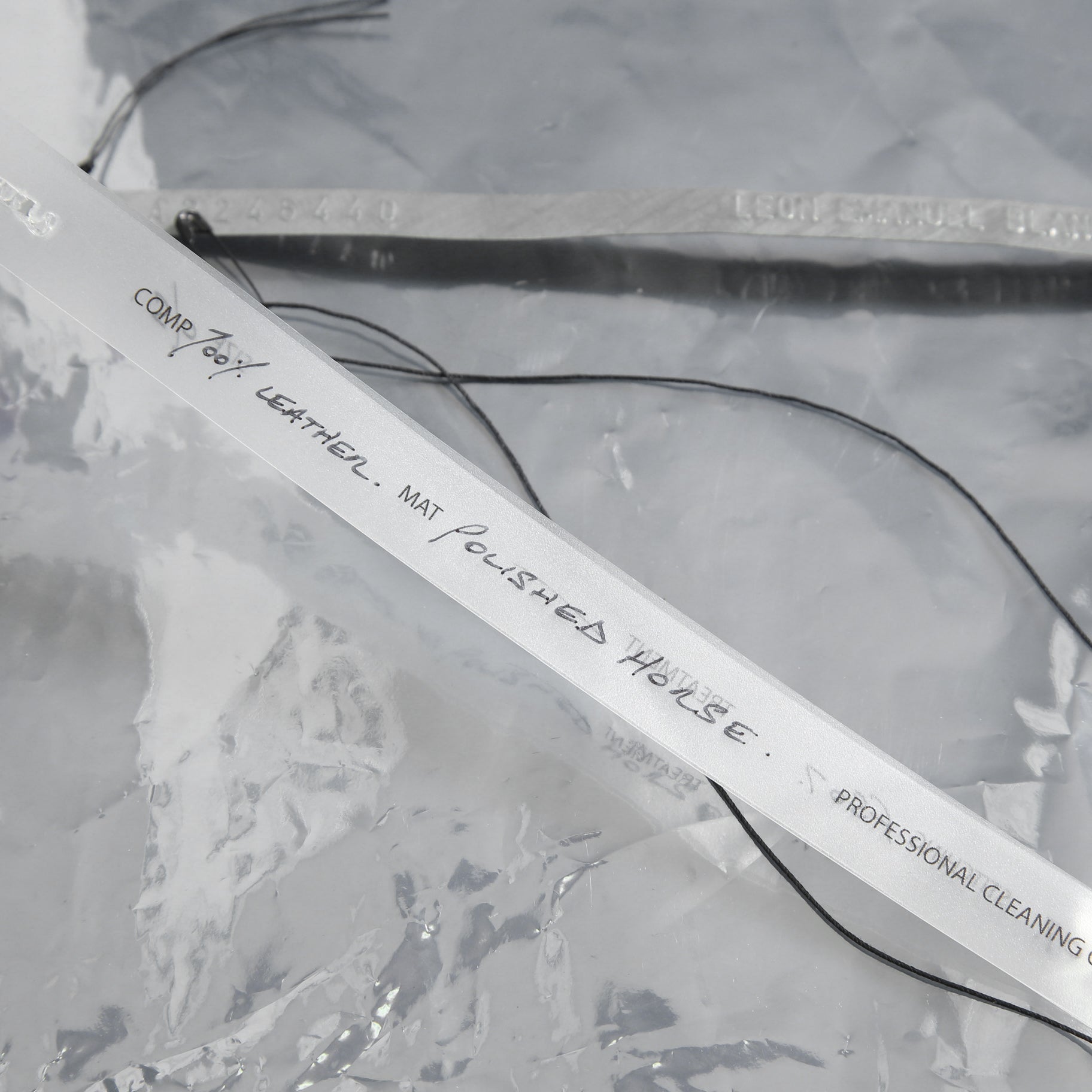 新品 LEON EMANUEL BLANCK レオンエマニュエル ブランク / GUIDI HORSE “Full grain” LEATHER / Distortion Pregnant Lady Backpack / BLACK リュック