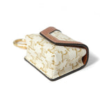 CELINE セリーヌ / ミニ バーティカル カバ / トリオンフ キャンバス カーフレザー / エアポッズケース / WHITE