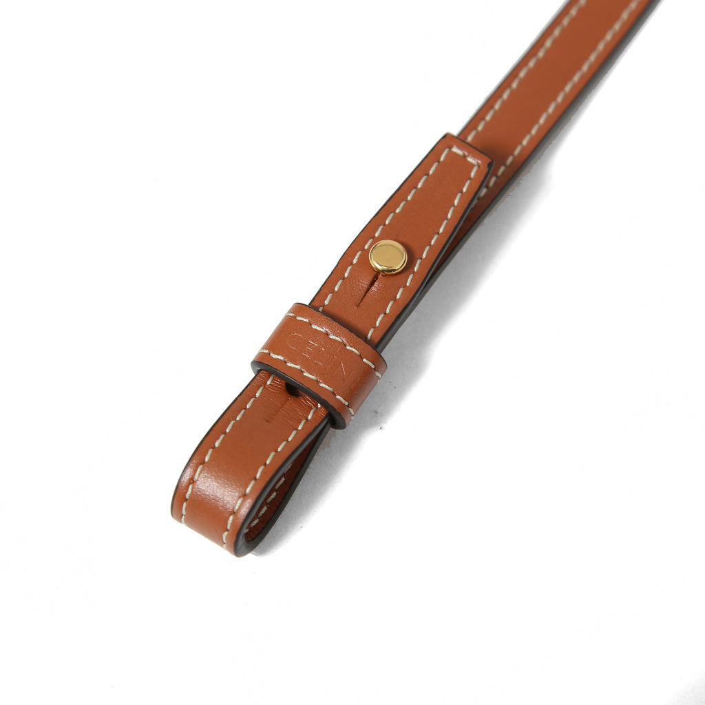 CELINE セリーヌ / ミニ バーティカル カバ / トリオンフ キャンバス カーフレザー / 2WAYバッグ / トート ショルダーバッグ / WHITE