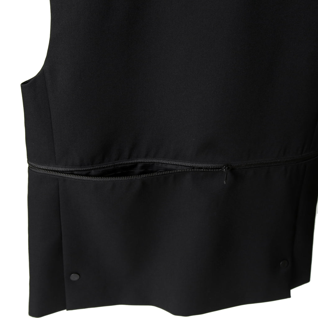 th products / 22AW 美品 ミリタリー テーラード ベスト / ウールギャバジン / 2022-JK42-M202 / size 2 (BLACK)