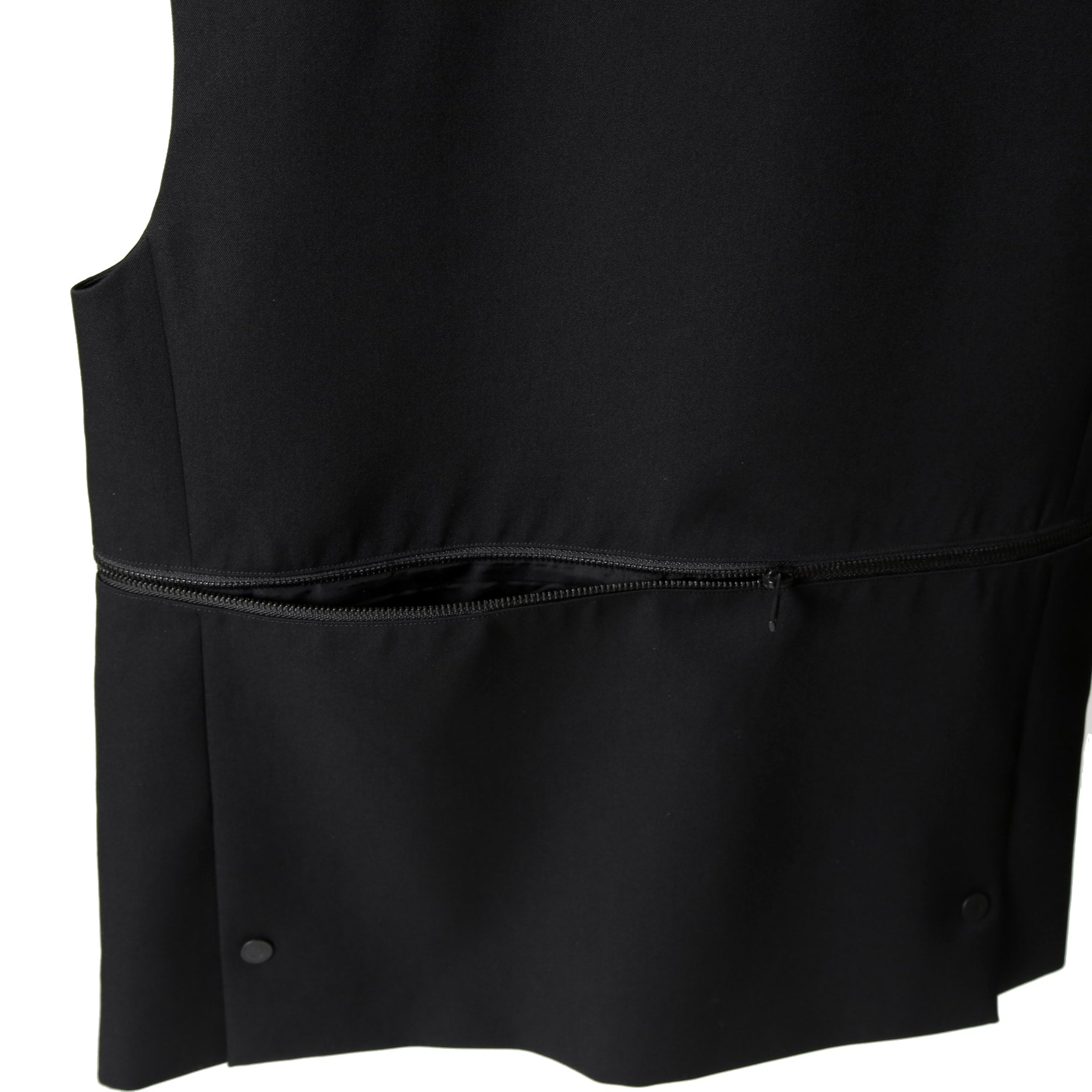 th products / 22AW 美品 ミリタリー テーラード ベスト / ウールギャバジン / 2022-JK42-M202 / size 2 (BLACK)