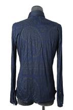 美品 イサムカタヤマバックラッシュ / レーヨン シルク ペイズリー総柄 シャツ / 1513-01 / size M (BLUE)