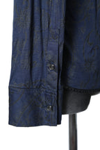 美品 イサムカタヤマバックラッシュ / レーヨン シルク ペイズリー総柄 シャツ / 1513-01 / size M (BLUE)