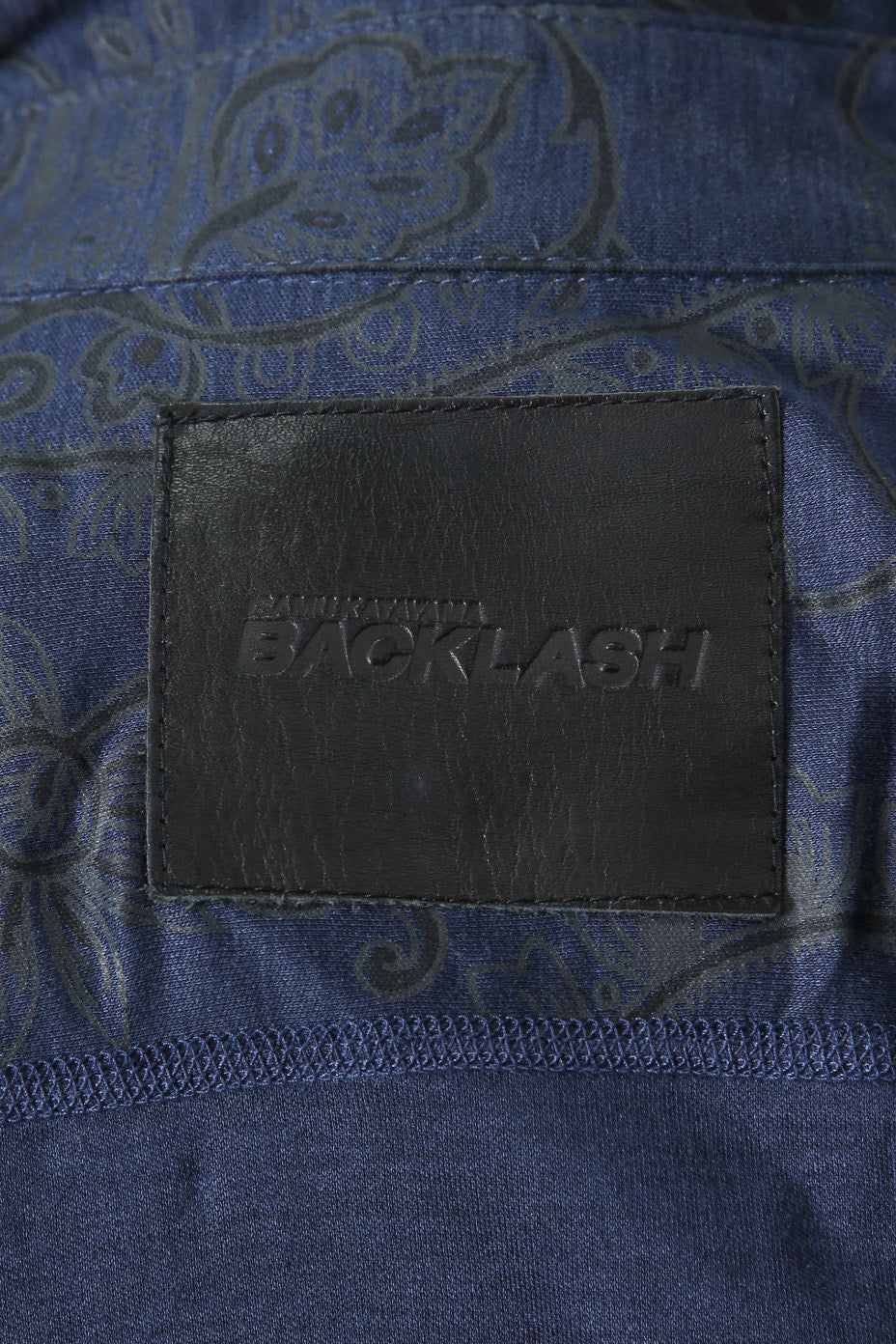 美品 イサムカタヤマバックラッシュ / レーヨン シルク ペイズリー総柄 シャツ / 1513-01 / size M (BLUE)