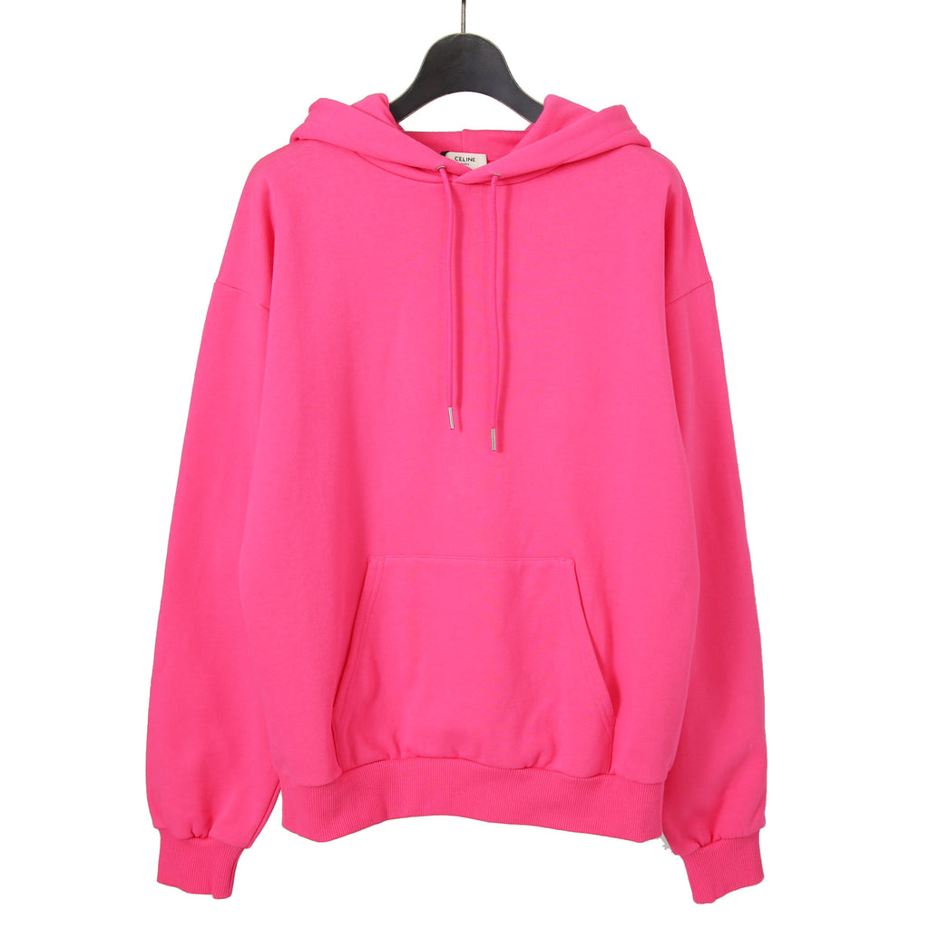 新品 CELINE セリーヌ / 21SS LOOSE HOODIE WHIT HOOD LOGO / 2Y499052H / ロゴ フード パーカー / size S (PINK)