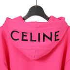 新品 CELINE セリーヌ / 21SS LOOSE HOODIE WHIT HOOD LOGO / 2Y499052H / ロゴ フード パーカー / size S (PINK)