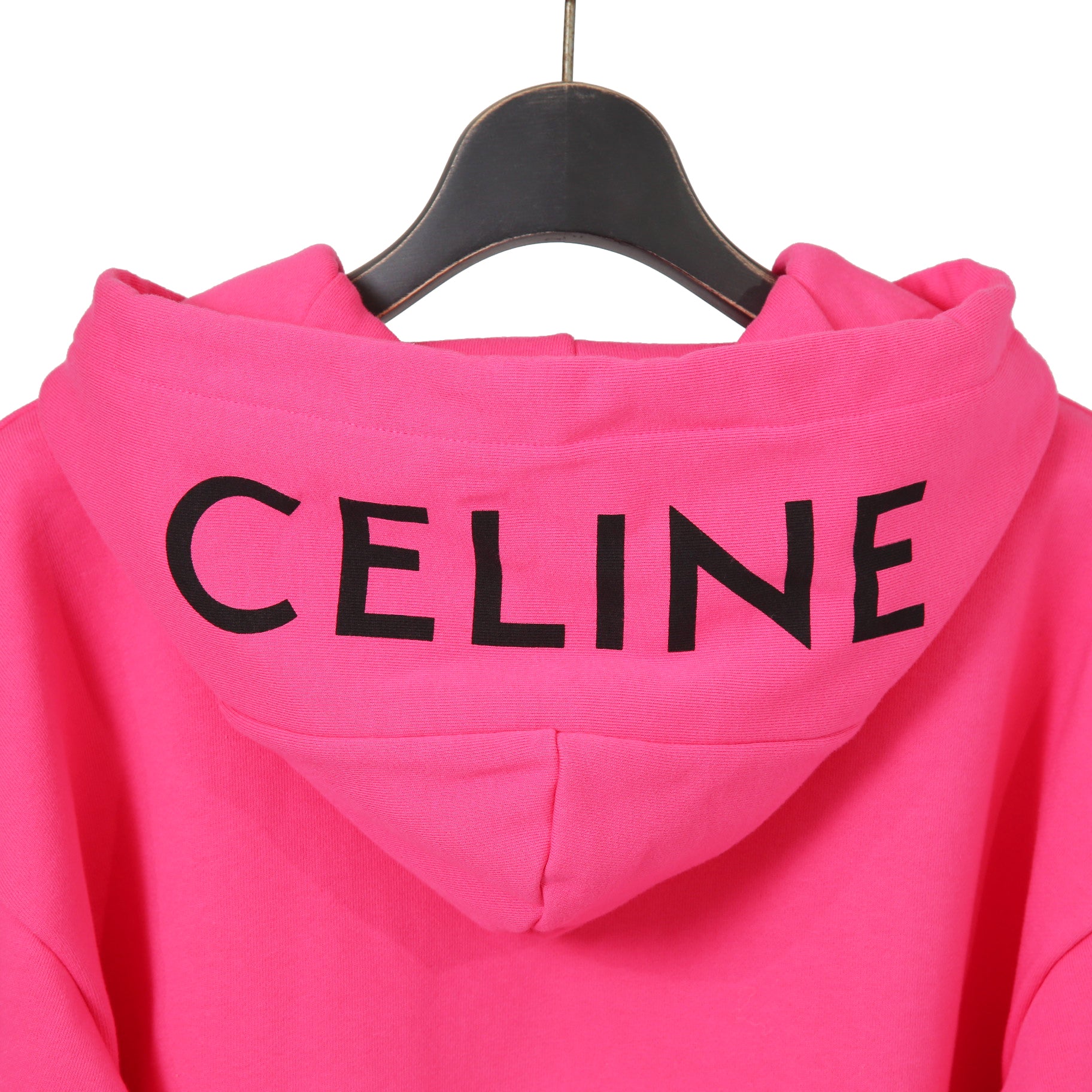 新品 CELINE セリーヌ / 21SS LOOSE HOODIE WHIT HOOD LOGO / 2Y499052H / ロゴ フード パーカー / size S (PINK)