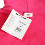 新品 CELINE セリーヌ / 21SS LOOSE HOODIE WHIT HOOD LOGO / 2Y499052H / ロゴ フード パーカー / size S (PINK)