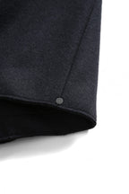 新品 incarnation インカネーション / 24AW 現行パターン WOOL LINED LAPELLESS LONG COAT size M (NAVY BLACK) T92 ウール コート