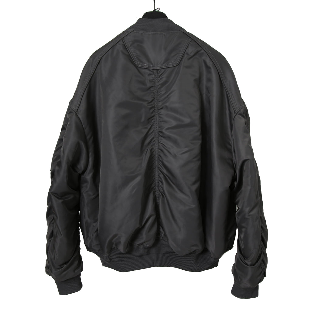 Juun.J ジュンジー / 23AW Denim Vest Detachable Nylon MA-1 Jumper / ボンバージャケット / size 46 (GREY BLACK)