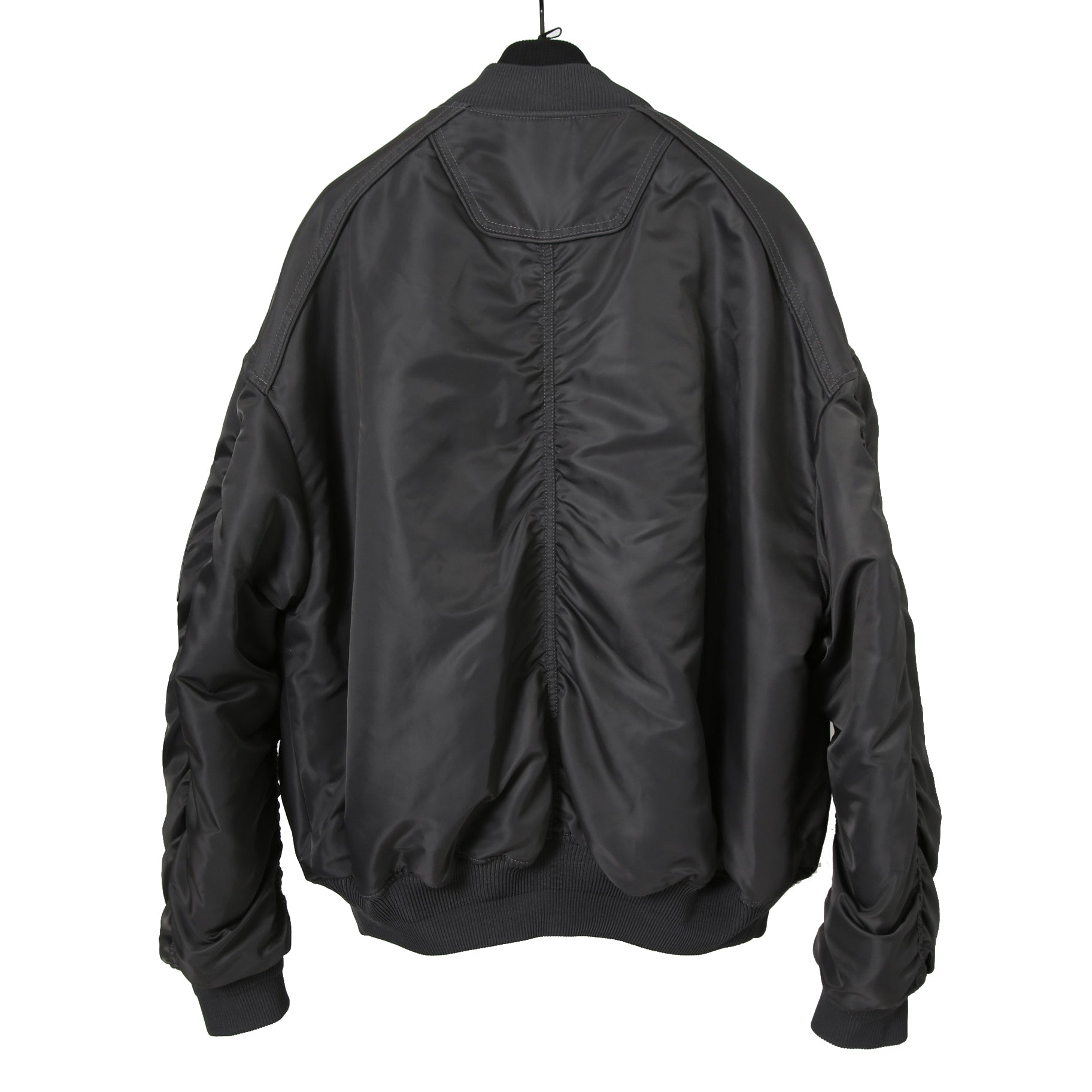 Juun.J ジュンジー / 23AW Denim Vest Detachable Nylon MA-1 Jumper / ボンバージャケット / size 46 (GREY BLACK)