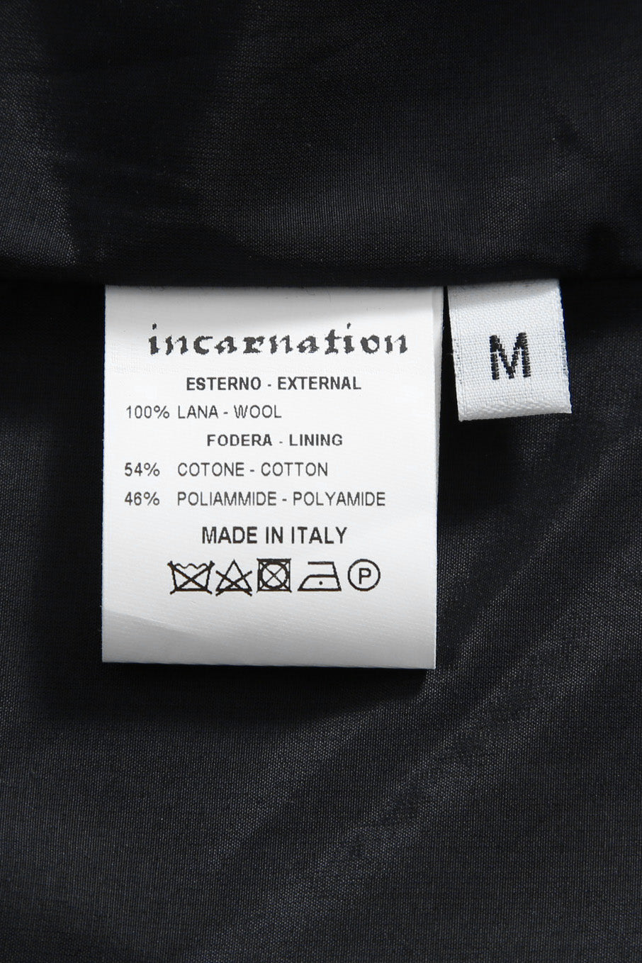 新品 incarnation インカネーション / 24AW 現行パターン WOOL LINED LAPELLESS LONG COAT size M (NAVY BLACK) T92 ウール コート