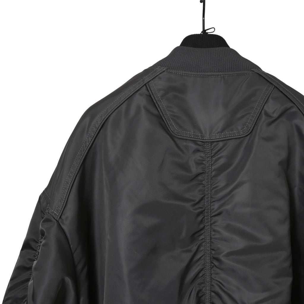 Juun.J ジュンジー / 23AW Denim Vest Detachable Nylon MA-1 Jumper / ボンバージャケット / size 46 (GREY BLACK)