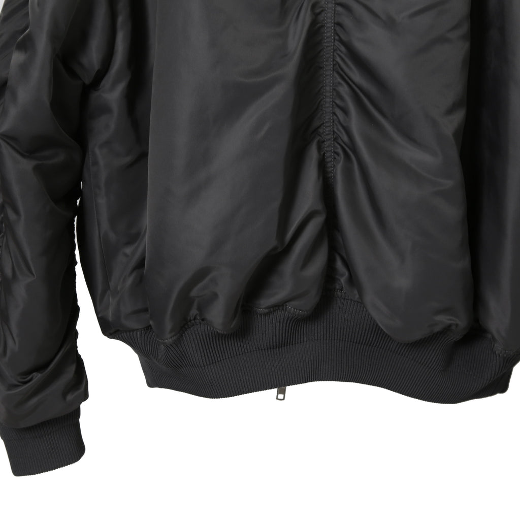 Juun.J ジュンジー / 23AW Denim Vest Detachable Nylon MA-1 Jumper / ボンバージャケット / size 46 (GREY BLACK)