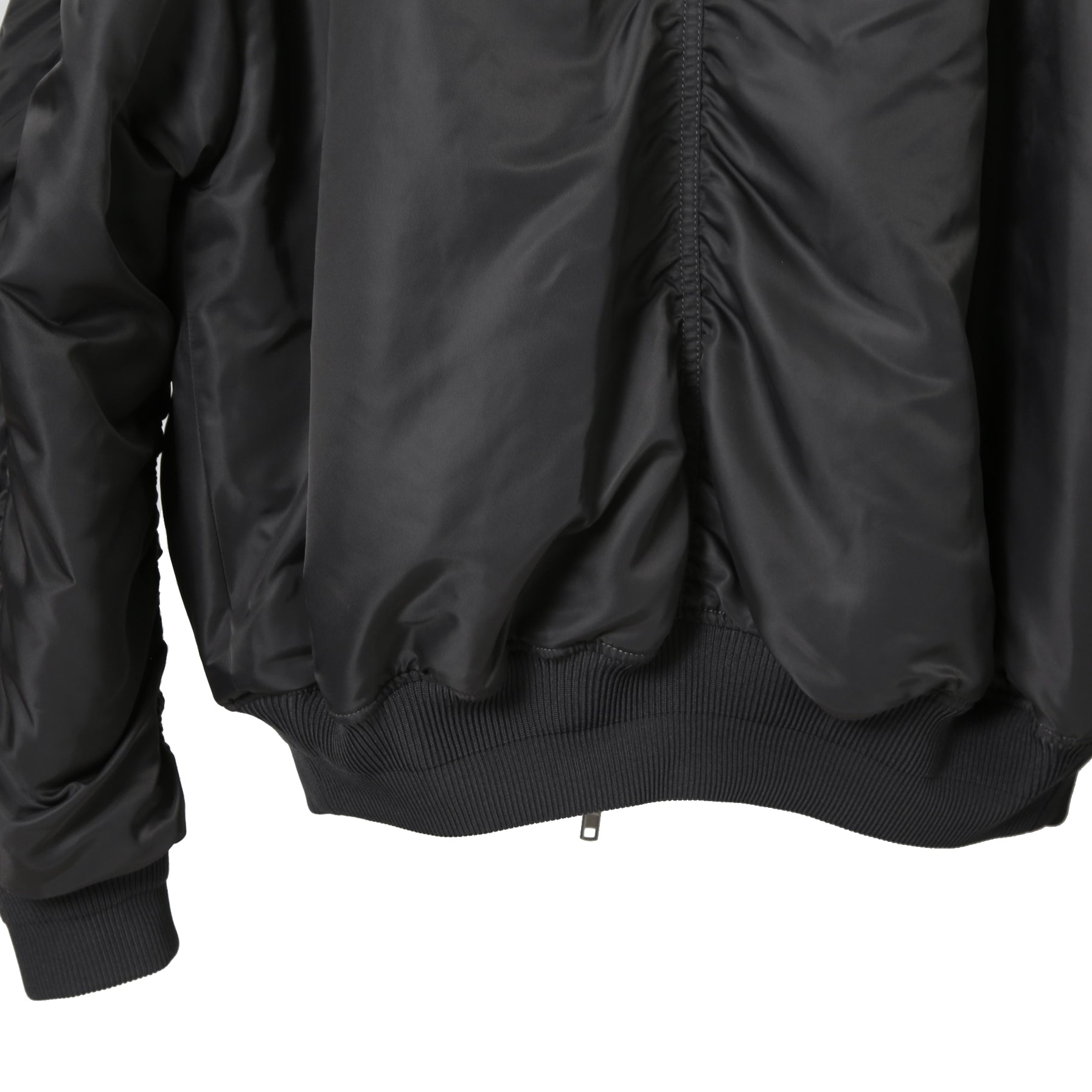 Juun.J ジュンジー / 23AW Denim Vest Detachable Nylon MA-1 Jumper / ボンバージャケット / size 46 (GREY BLACK)