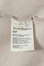 美品 Acne Studios アクネ ストゥディオズ / Navid ネックロゴ 半袖 Tシャツ / size M (BEIGE) メンズ
