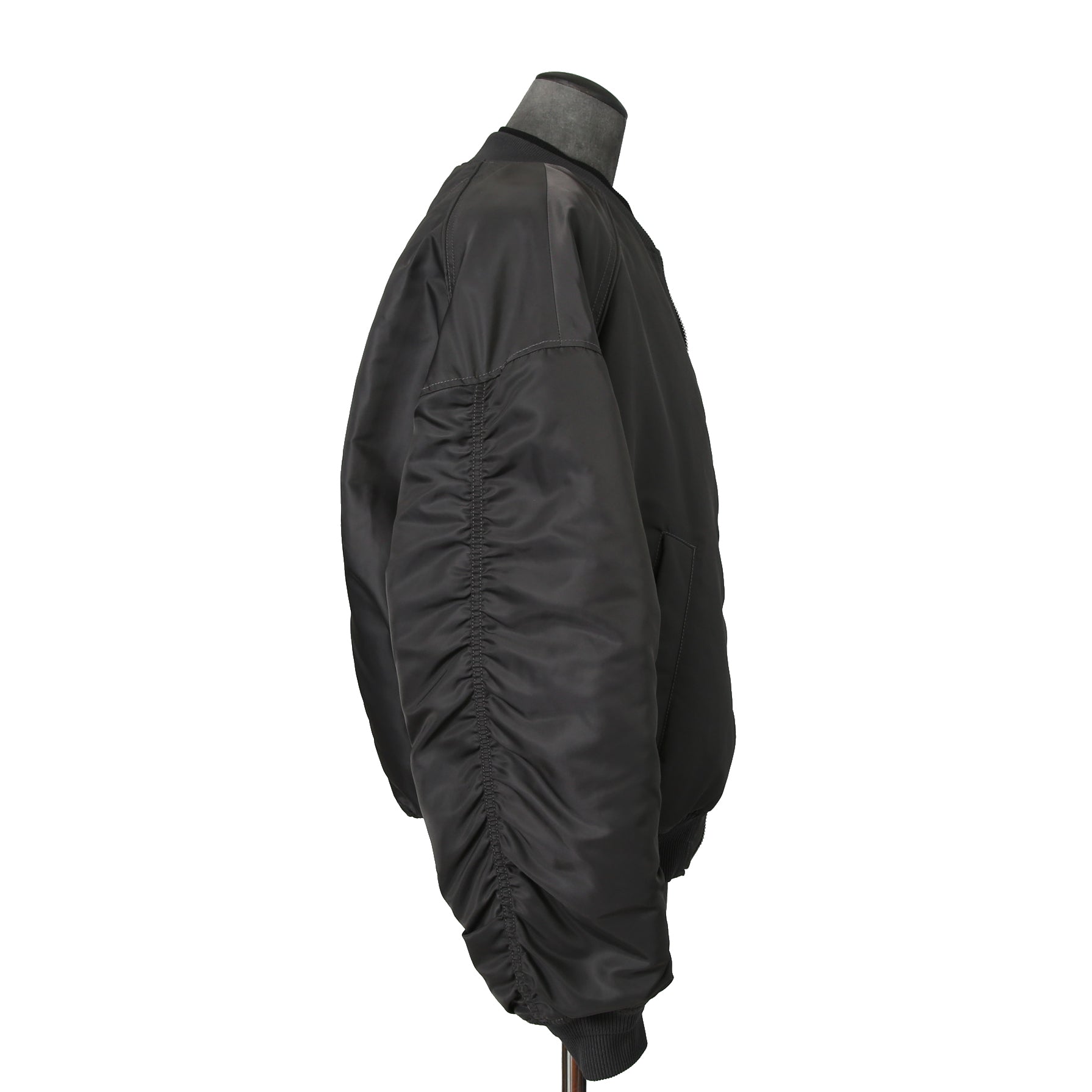 Juun.J ジュンジー / 23AW Denim Vest Detachable Nylon MA-1 Jumper / ボンバージャケット / size 46 (GREY BLACK)