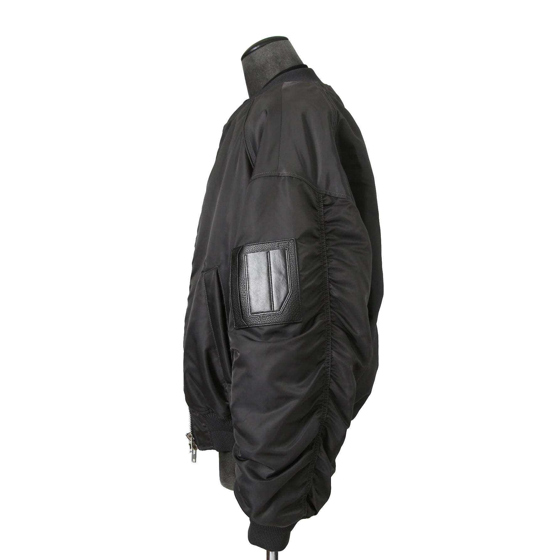 Juun.J ジュンジー / 23AW Denim Vest Detachable Nylon MA-1 Jumper / ボンバージャケット / size 46 (GREY BLACK)